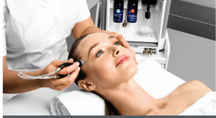 Picture of woman receiving dermal infusion treatment